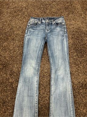 Miss Me Faded Light Blue Boot Cut Jeans very lightly used